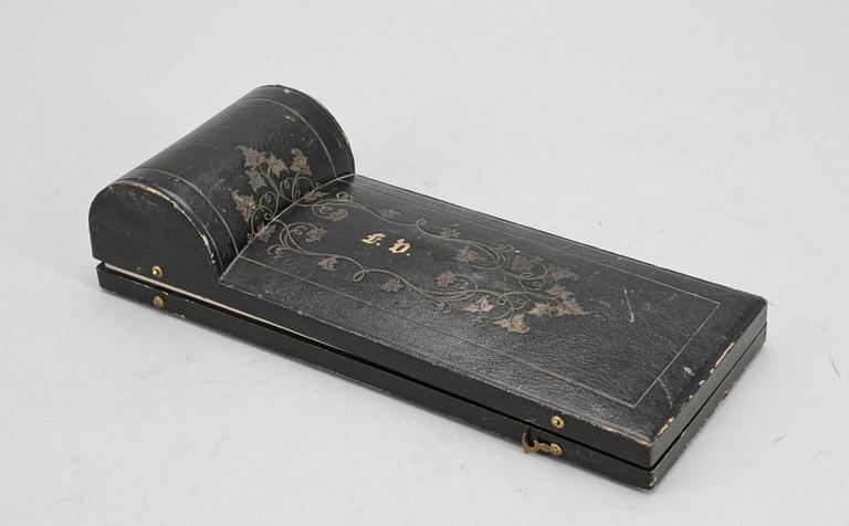 RESEBESTICKSET, 6 delar, silver, modell "Olga", mest Christian Hammer, Stockholm 1860-71. Tot ca 250 gram.