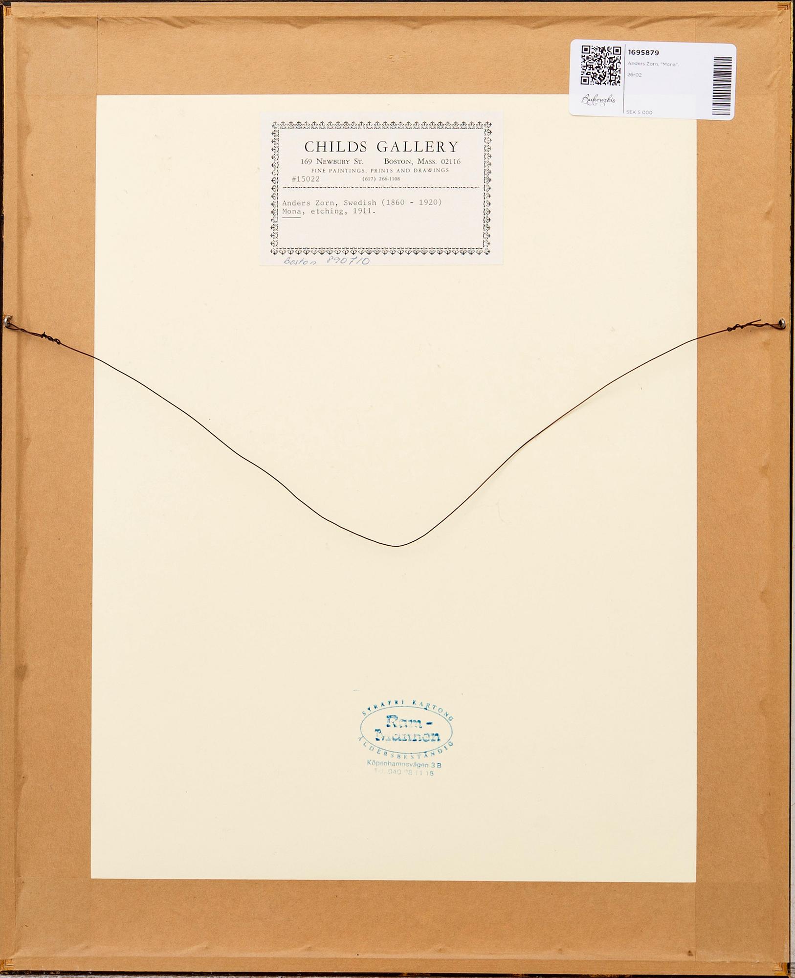 Anders Zorn, "Mona".