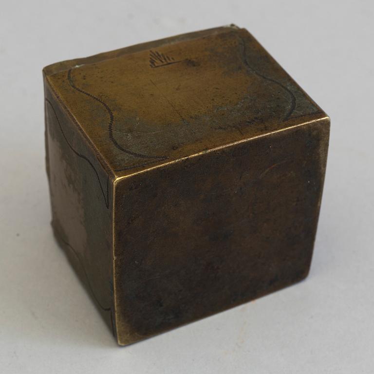 SANDSTRÖARE, mässing, 1700-tal.