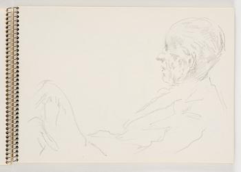 Lotte Laserstein, Skissblock med 19 teckningar varav 1 signerad.