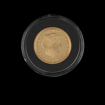 MYNT, 24 k guld, "Bröderna lejonhjärta 1973", vikt ca 9 g.