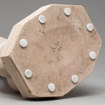 SKULPTUR, nexö sten, Just Andersen, stämpelsignerad.