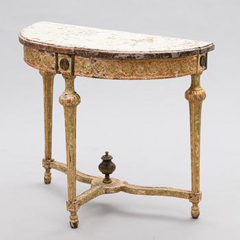 A Gustavian late 18th Century console table.