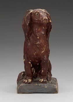 A  figure of a dog, Possilbly Marieberg, period of Ehrenreich, 1760-66. Unmarked.