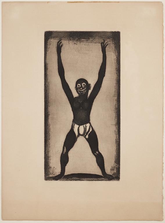 GEORGES ROUAULT, etching, signed and dated 1928 in the plate.