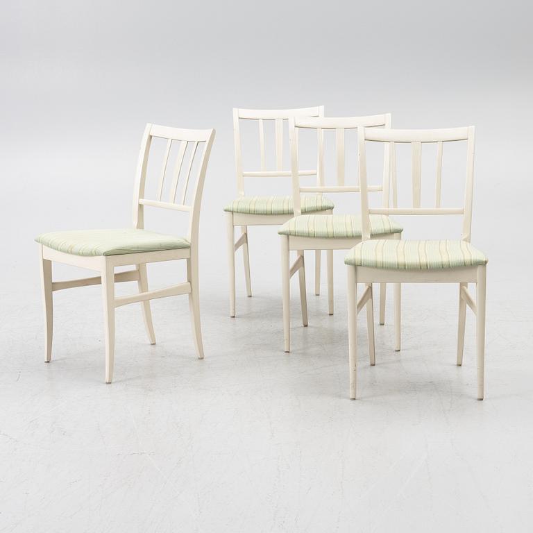 Carl Malmsten, chairs, 4 pcs, "Talavid", Waggeryds Möbelfabrik AB, second half of the 20th century.