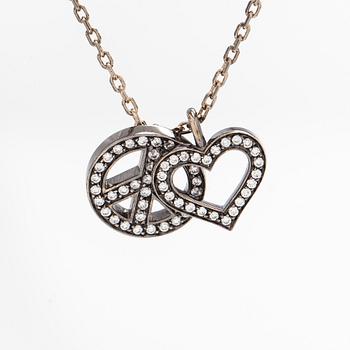 Halsband, 18K guld och diamanter.