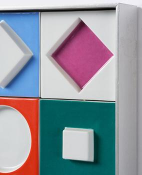 Victor Vasarely, a porcelain wall relief, Rosenthal Studio Linie, Germany, ed. 8/75.