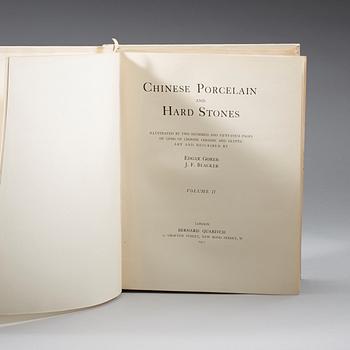 GORER, Edgar and J.F. BLACKER. Chinese Porcelain and Hard Stones. London: B Quaritch, 1911.