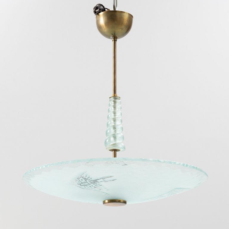 A ceiling lamp, 1930's.