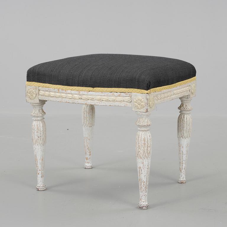 TABURETT, sengustaviansk stockholmsarbete, omkring 1800.