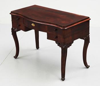 DAMSKRIVBORD/TOILETTEBORD, nyrokoko, 1800-talets andra hälft.