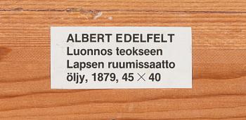 Albert Edelfelt, Studie till verket "Ett barns likfärd".