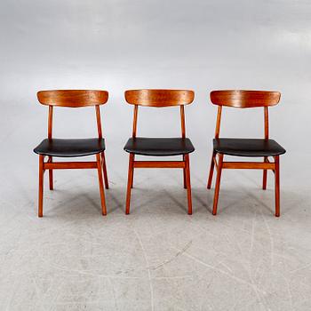 A set of six 1960s Danish  Farstrup (possibly) teak chairs.