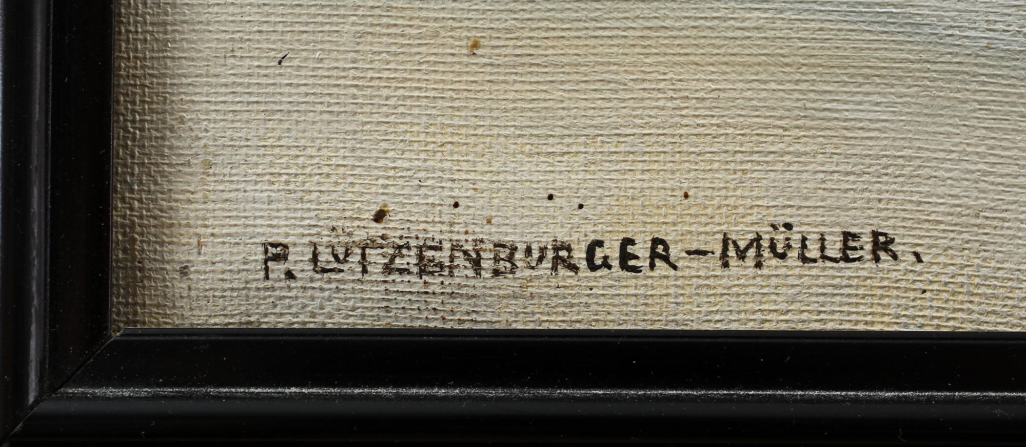 PAULA LÜTZENBURGER-MÜLLER, olja på duk, sign.
