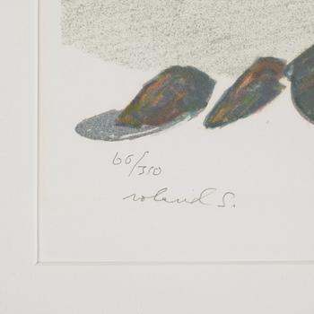 ROLAND SVENSSON, färglitografi, sign och numr 60/310.