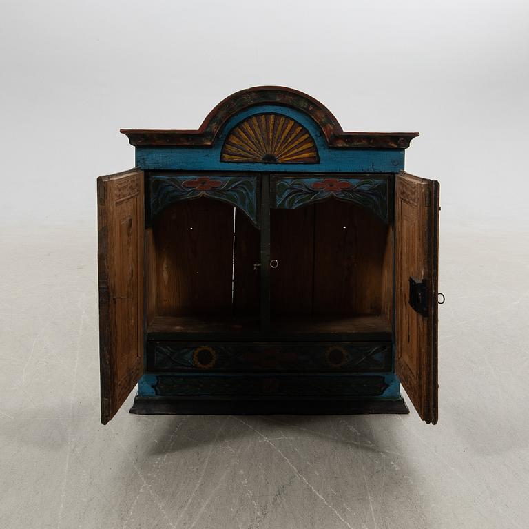 Wall cabinet, folk art.