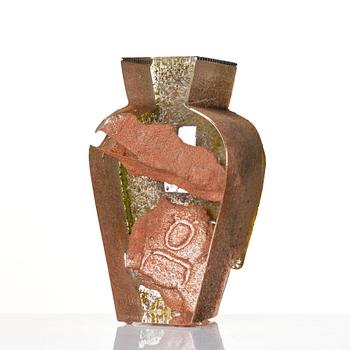 Bertil Vallien, a unique sand cast glass sculpture, Kosta Boda, Sweden.