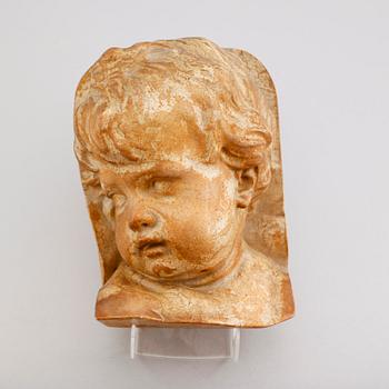 VÄGGRELIEF, keramik, märkt Terralit Copenhague, 1900-tal.