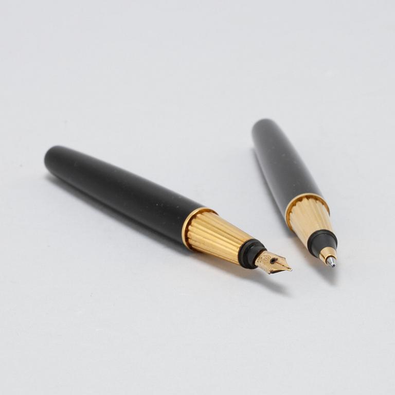 A ballpoint and fountain pen by Pasha de Cartier, end of the 20th century.