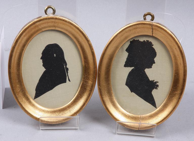 SILUETTER, 6 st, 1800-tal.