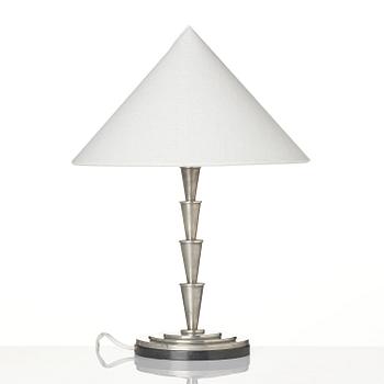 Sylvia Stave, attributed to, a rare table lamp model "5117", C.G. Hallberg, Stockholm, 1930s.