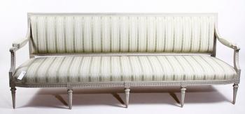 SOFFA, gustaviansk stil, 1800-tal.