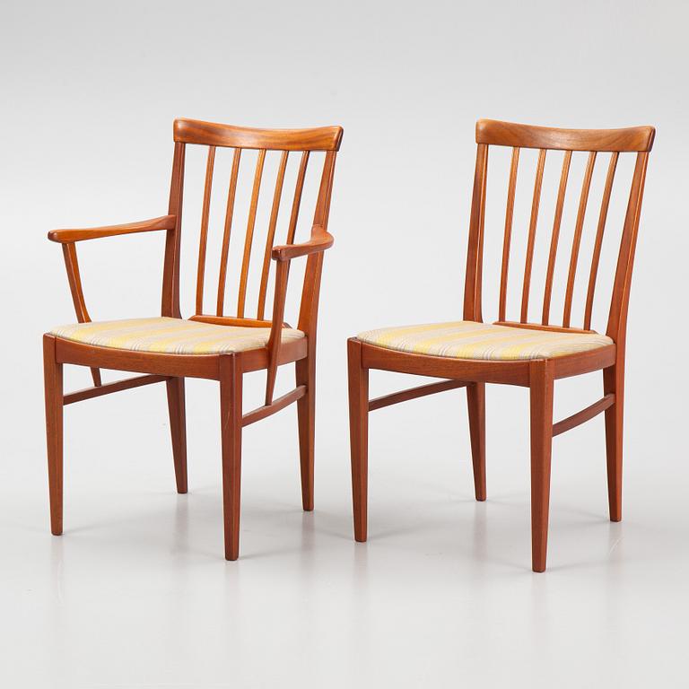 Carl Malmsten, a seven-piece 'Herrgården' dining suite, Bodafors.