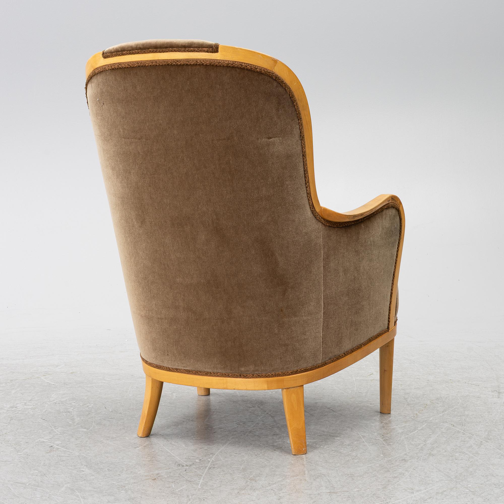 Carl Malmsten, armchair, 'Advokaten', second half of the 20th century.