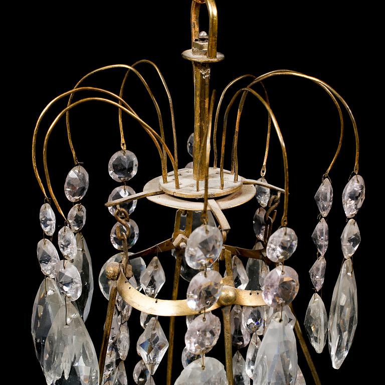 LJUSKRONA, sengustaviansk, omkring sekelskiftet 1800, höjd ca 76 cm.