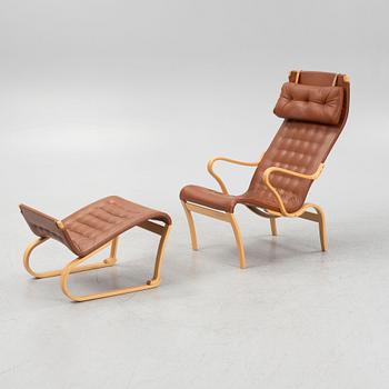 Bruno Mathsson, a 'Miranda' armchair with ottoman, Mathsson International.