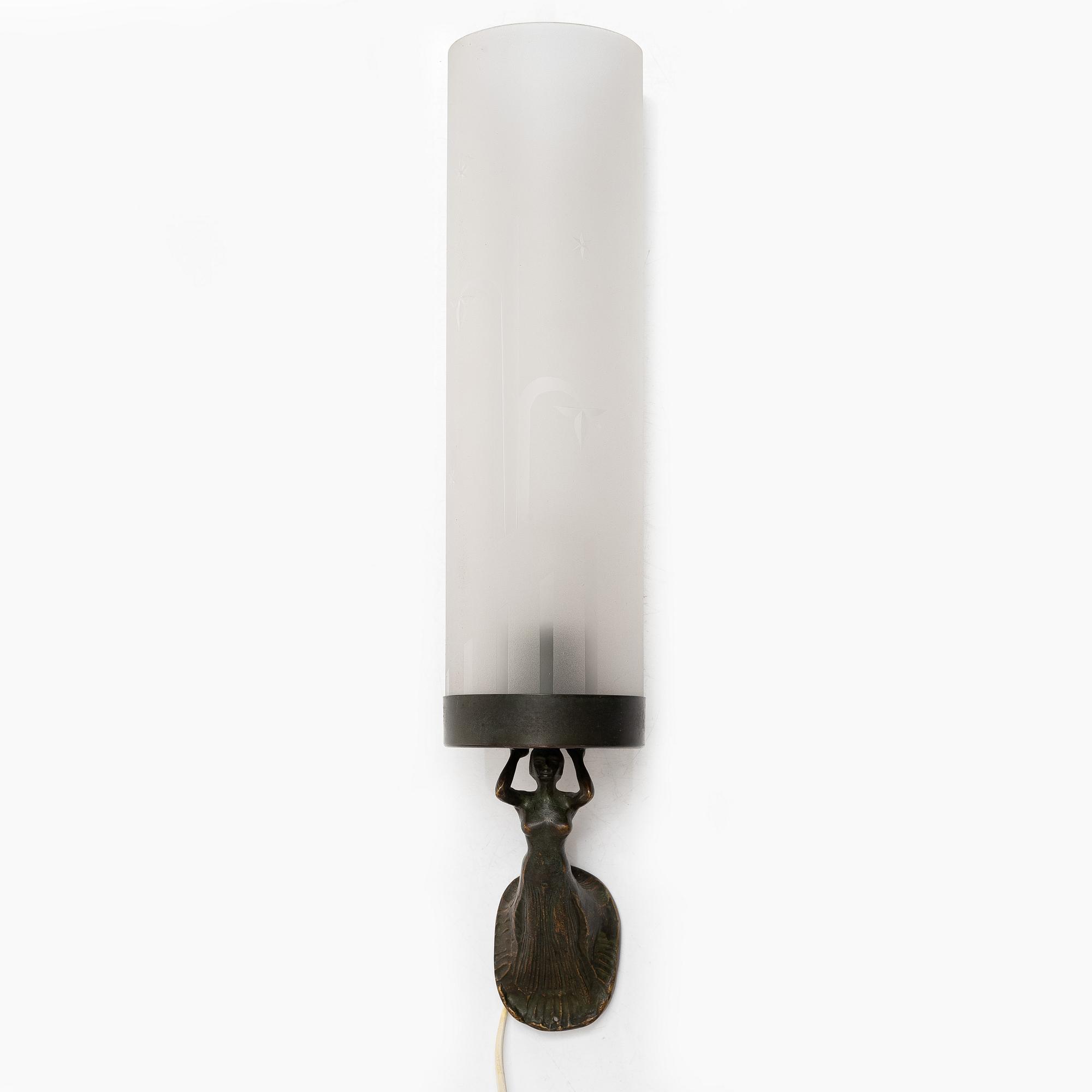 Wall lamp, first half of the 20th century.