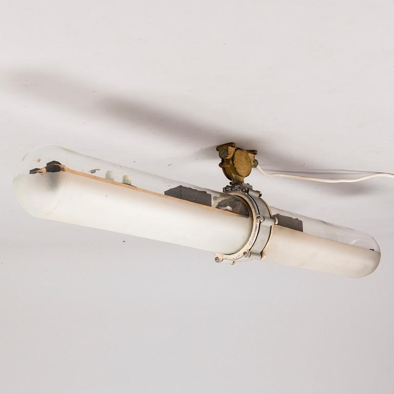 A mid 20th Century Finnsh industrial light for Metallivalmiste Oy.