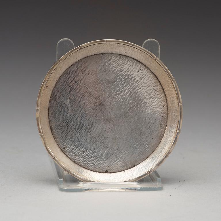 MYNTFAT, fem stycken, silver. Bla Zee Sung, Shanghai, 1900-talets början.