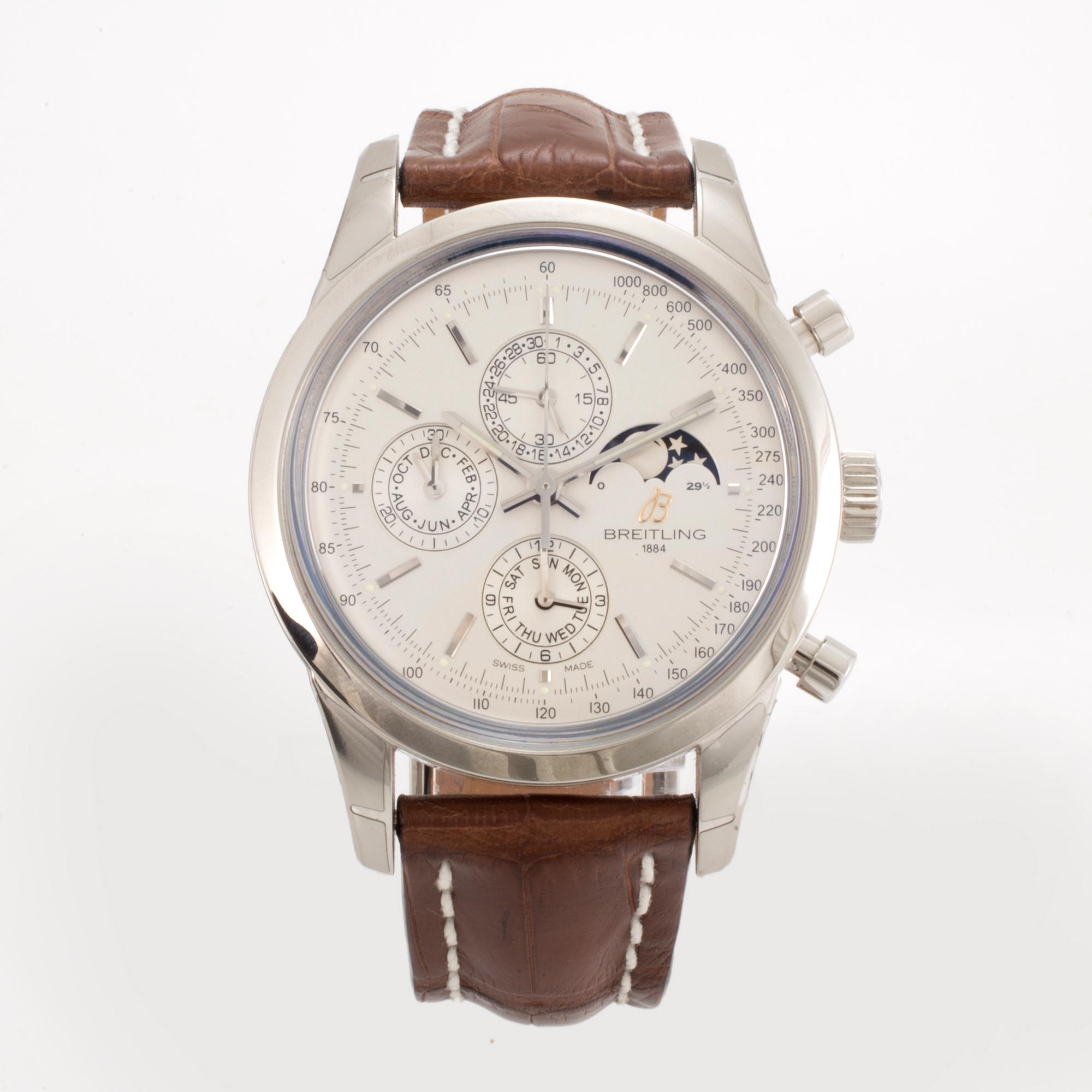 BREITLING, Transocean 1461, chronograph, wristwatch, 43 mm,