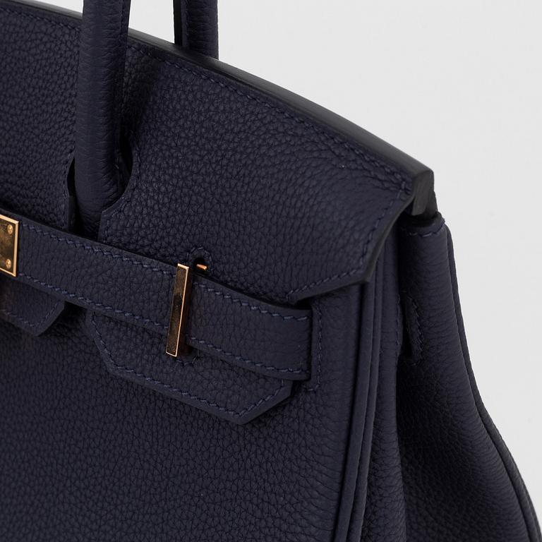 Hermès, a Bleu Nuit Togo leather 'Birkin 30' handbag, 2018.