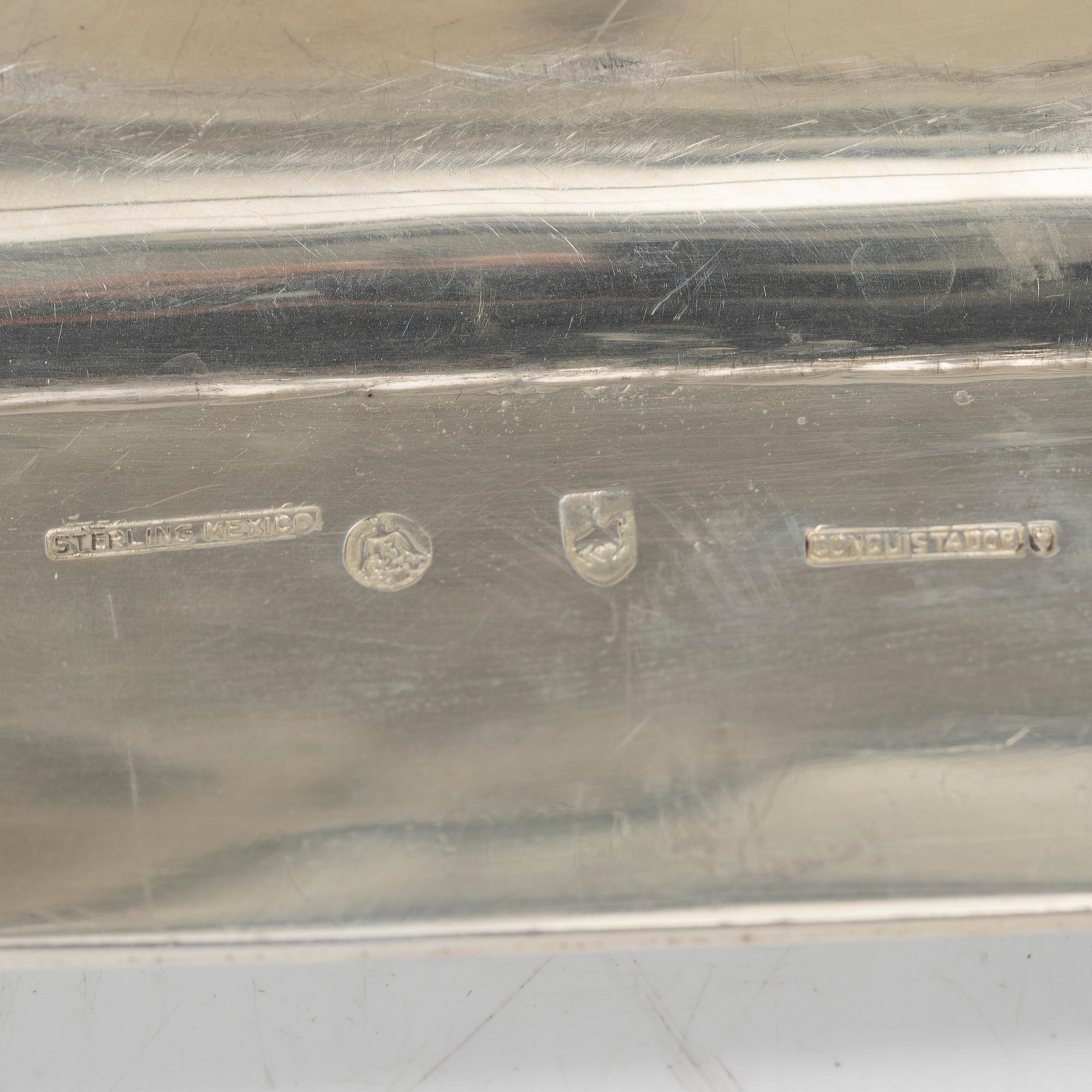 Bricka, sterlingsilver, Mexiko, 1900-tal.