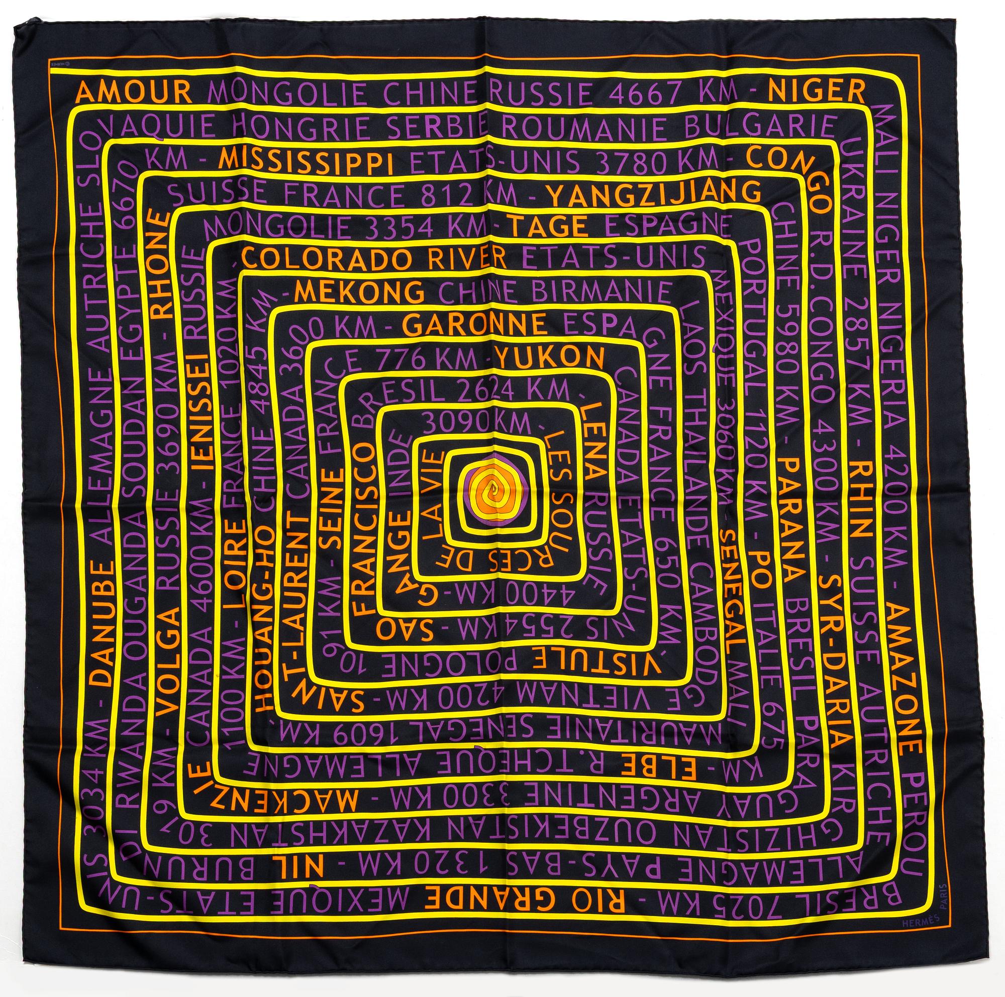 Hermès, scarf, "The Sources of Life".