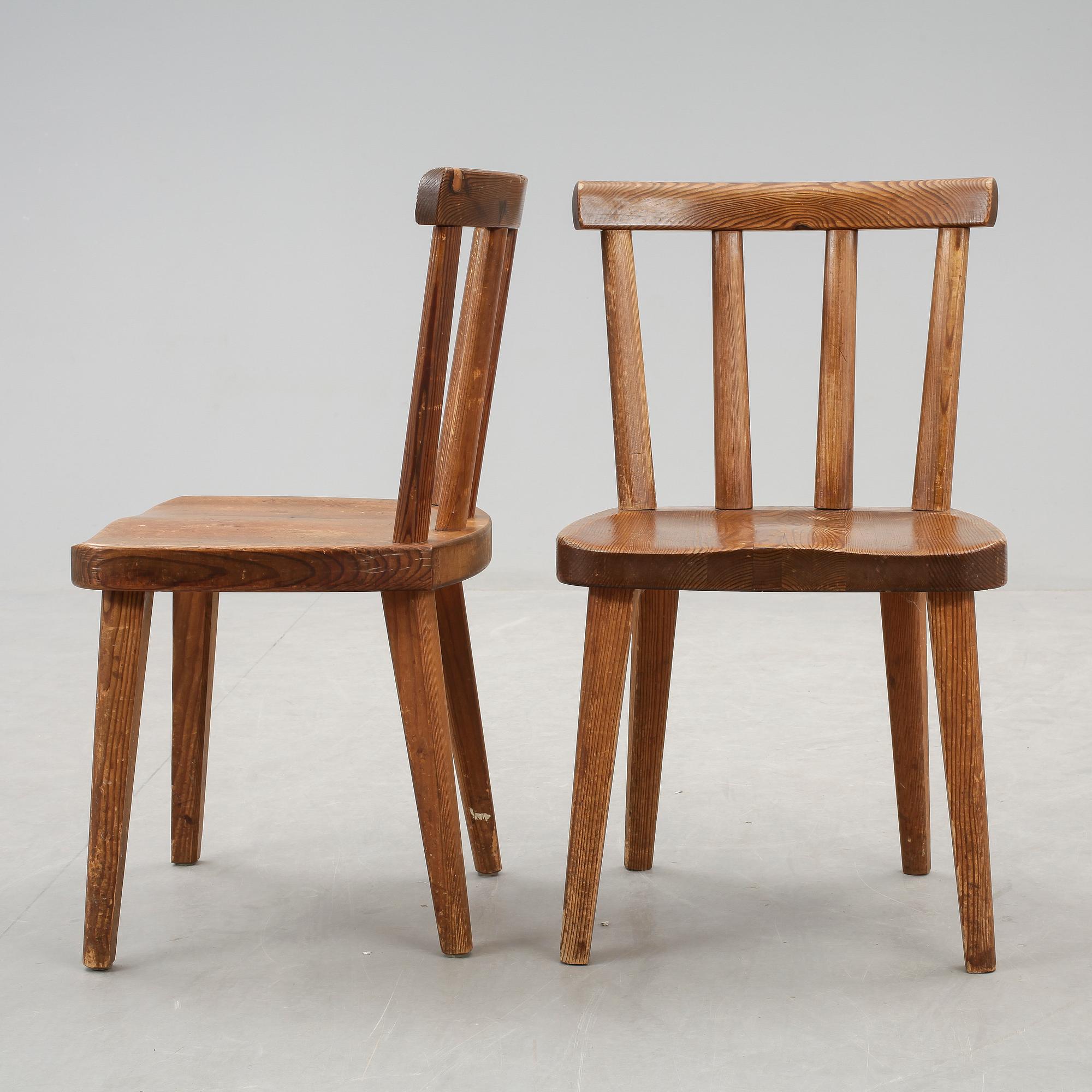 STOLAR, 6 st,"Utö", Axel Einar Hjort. Nordiska Kompaniet, 1930-tal.