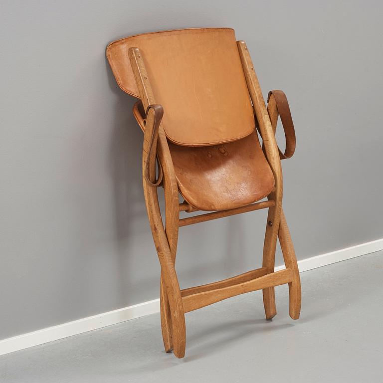 POUL HUNDEVAD, fällstol, "The Egyptian", Vamdrup, Danmark, 1950-60-tal.