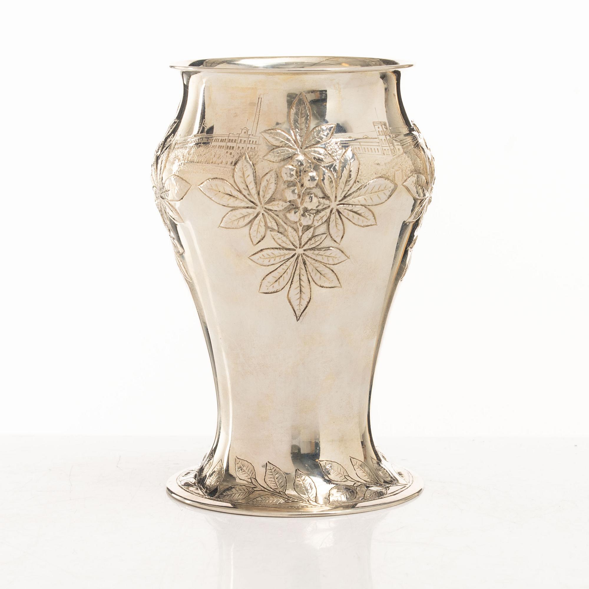 Guldsmedsaktiebolaget (GAB), vas, silver, jugend, Stockholm 1899.