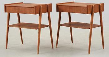 SÄNGBORD, ett par, 1950-tal.