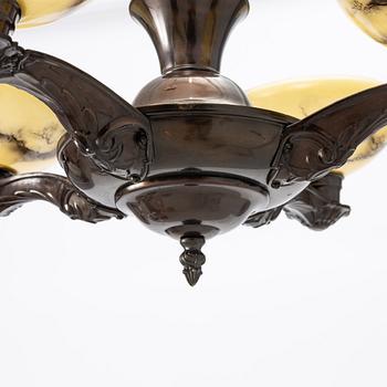 Ceiling lamp, 1920s.