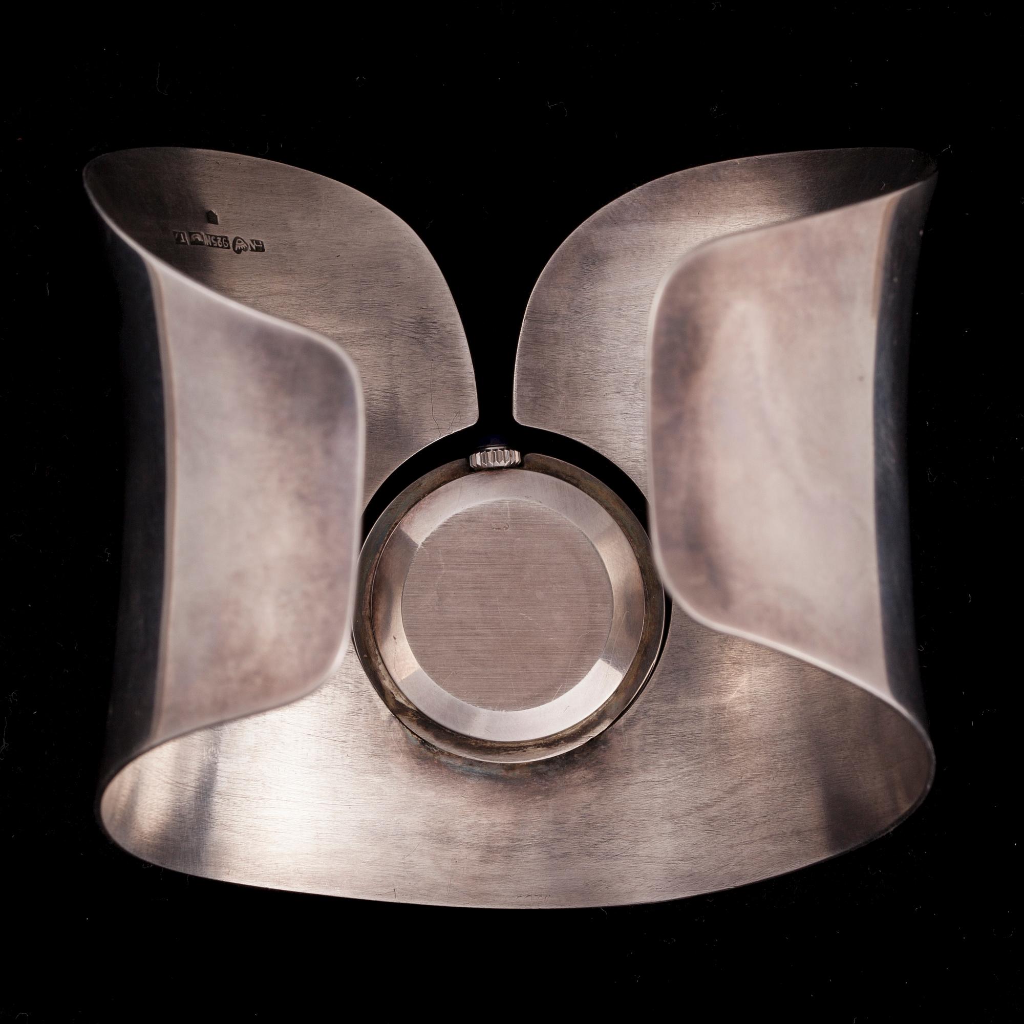 ARMBANDSUR, dam, Sarcar Geneve, armband i sterlingsilver 1972, HN Helsingfors 1972 .