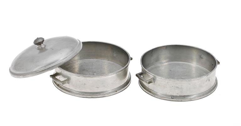 MATLÅDA, tenn, Jacob Lemon, Stockholm. Omkring 1800.