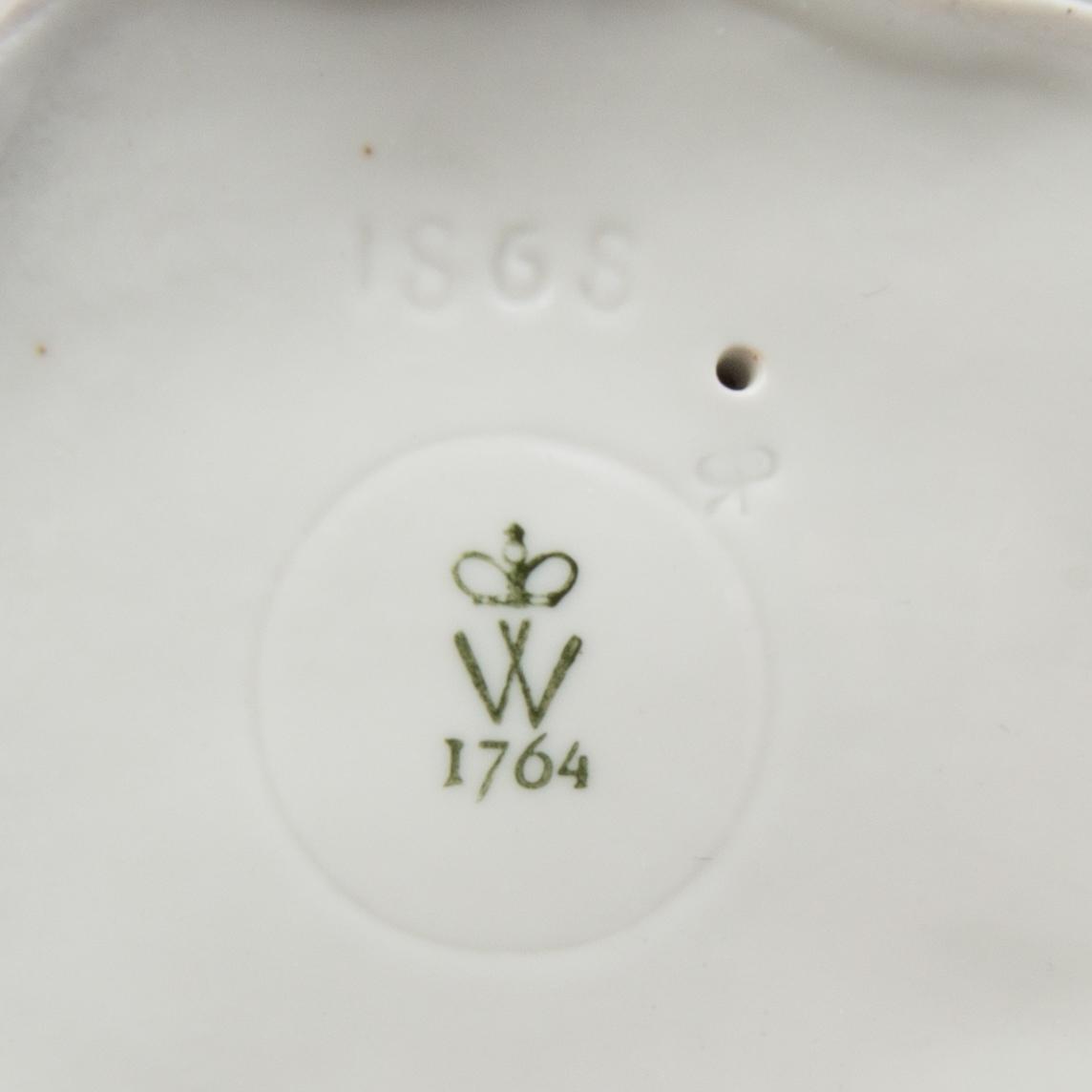 Figurines 3 pcs including Wallendorf Germany mid-20th century porcelain.