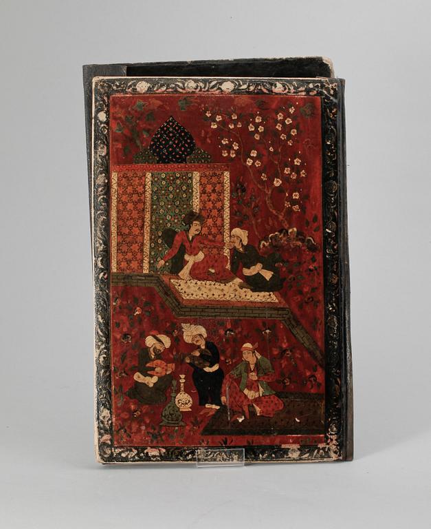 BOKOMSLAG. Troligen Kagar, Iran, 1800-talets mitt.