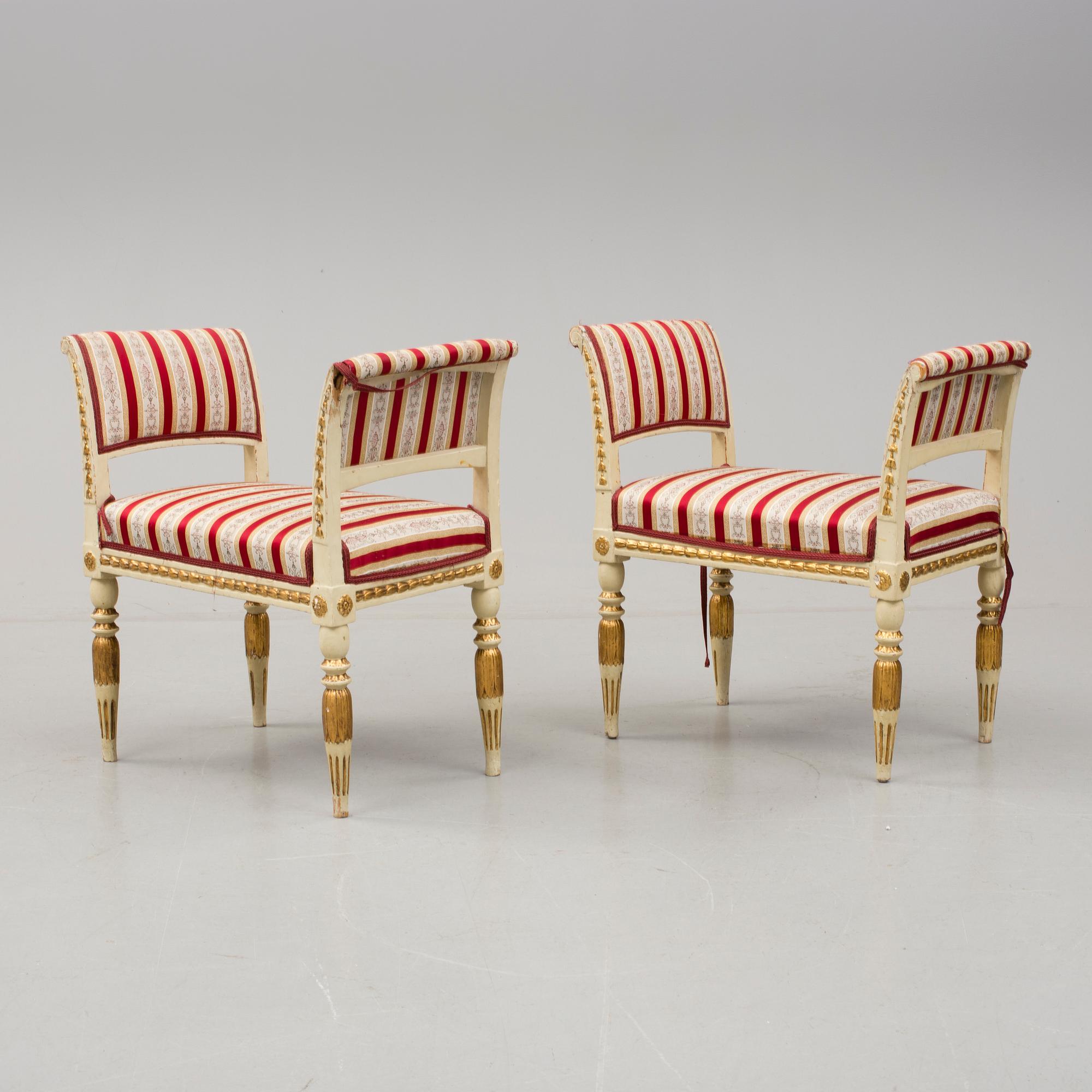 BANKETTER, ett par. Sengustavianska, 1700-talet slut.