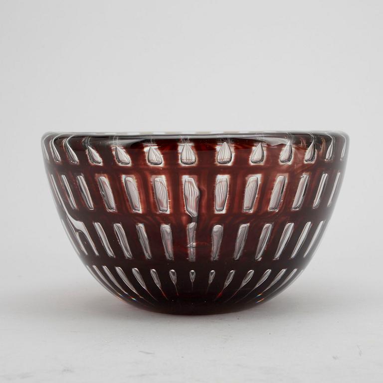 SKÅL, glas, "Ariel", Edvin Öhrström, Orrefors, signerad, 1972.