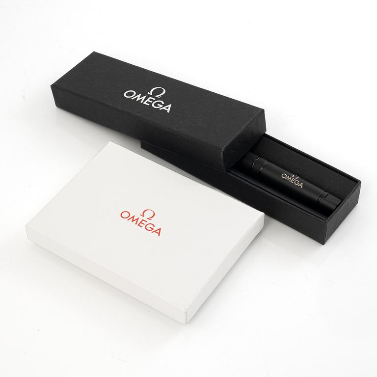 Omega, card holder & pen, “No Reserve”.